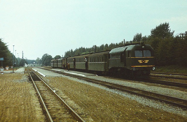 SZD diesel locomotive TU2-052 at the Joniškelis station (19.09.1980).jpg