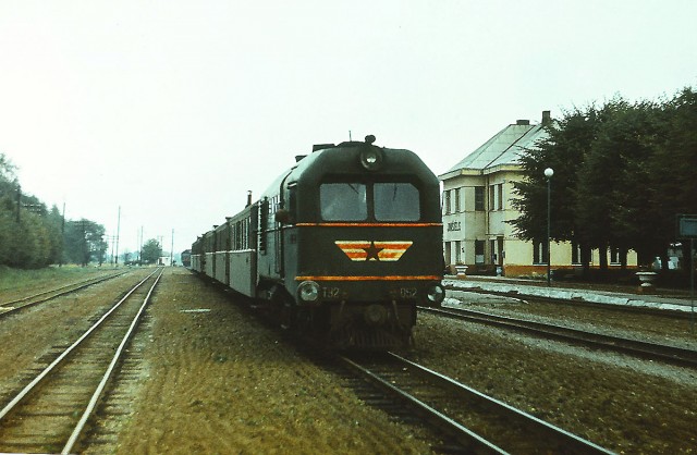 SZD Diesel locomotive TU2-052 at the Joniškelis station (19.09.1980).jpg